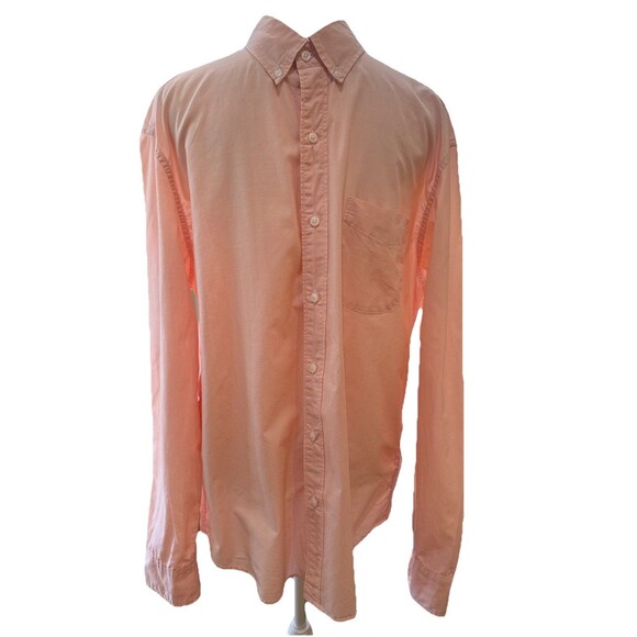 J.Crew Men’s Classic Secret Wash Shirt Peach Pink Long Sleeve Button Down M - Picture 1 of 9